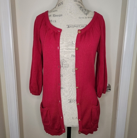 Vintage Juicy Couture Hot Pink Cardigan - Picture 5 of 11